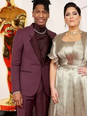 Jon Batiste 96th Oscar Awards Purple Suit