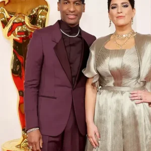 Jon Batiste 96th Oscar Awards Purple Suit