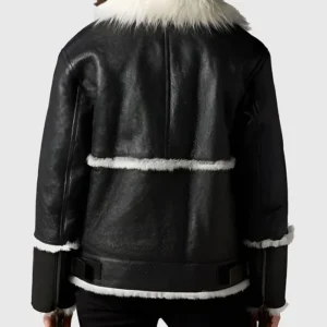 Jonathon Black B3 Bomber Leather Jacket Back