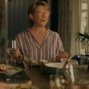 Joy Delaney Apples Never Fall 2024 Cotton Striped Shirt