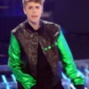 Justin Bieber The X Factor Faux Leather Jacket On Sale