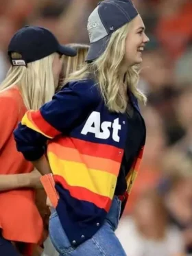 Kate Upton Huston Astros Varsity Jacket