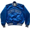 Kentucky Wildcats Blue Satin Varsity Jacket
