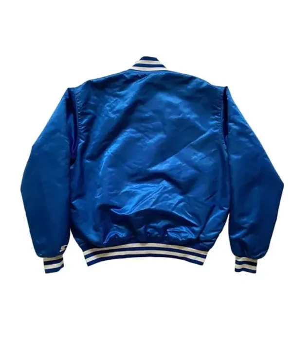 Kentucky Wildcats Blue Satin Varsity Jacket Back