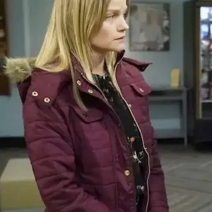 Kim Rollins Law and Order SVU Maroon Parka Jacket