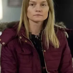 Kim Rollins Law and Order SVU Maroon Parka Jacket For Sale