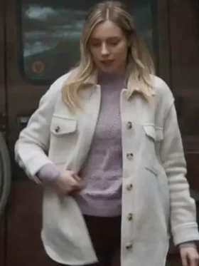 Kira Stine Tracker 2024 White Sherpa Jacket