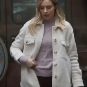 Kira Stine Tracker 2024 White Sherpa Jacket