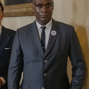 Lance Reddick Shirley 2024 Grey Blazer