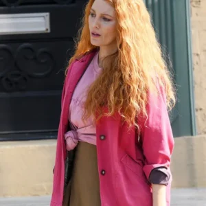 Lily It Ends With Us 2024 Pink Cotton Jacket
