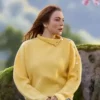 Lindsay Lohan Irish Wish 2024 Yellow Sweatshirt