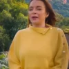 Lindsay Lohan Irish Wish 2024 Yellow Sweatshirt For Sale