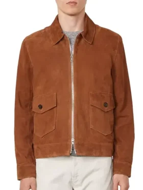 Live with Kelly and Mark Marks Suede Brown Jacket For Men