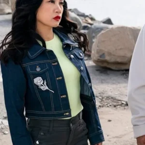 Liza Lapira The Equalizer S04 Crop Denim Jacket