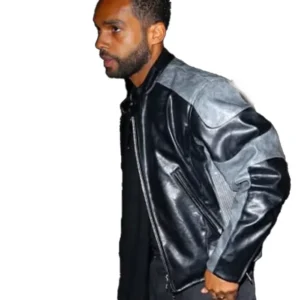 Lucien Laviscount Black Leather Jacket side