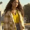 Madison Bailey Outer Banks Yellow Plaid Jacket
