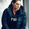 Maggie Bell FBI Black Puffer Hooded Jacket
