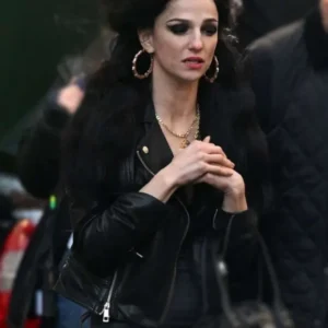 Marisa Abela Back to Black 2024 Black Biker Jacket On Sale 