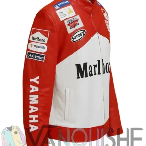 Marlboro Yamaha Red Leather Jacket right