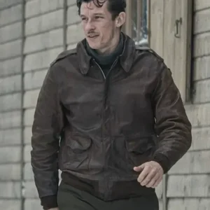 Masters Of The Air Maj. John Bucky Egan Brown Jacket