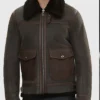 McGowan Brown G1 Bomber Leather Jacket
