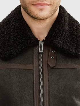 McGowan Brown G1 Bomber Leather Jacket For Men