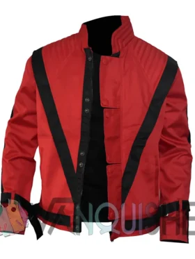 Michael Jackson Red Thriller Jacket front open