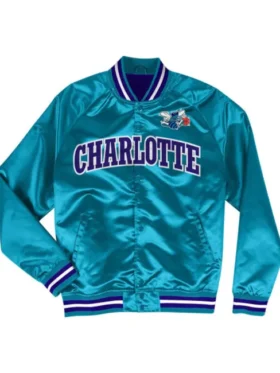 NBA Charlotte Hornets Blue Varsity Jacket