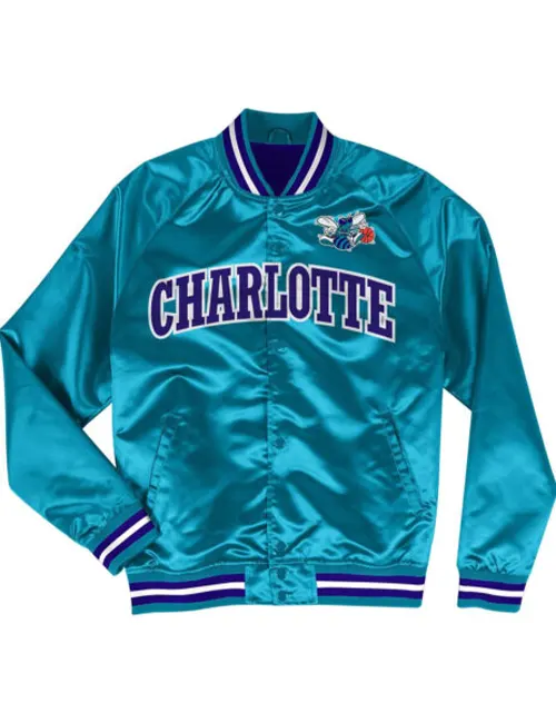 NBA Charlotte Hornets Blue Varsity Jacket