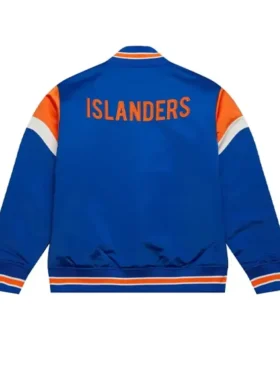 NY Islanders Heavyweight Blue Varsity Jacket
