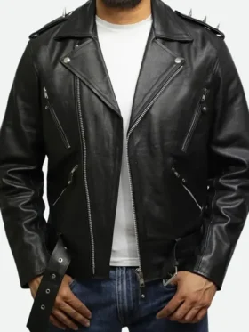 Nicolas Cage Ghost Rider Spikes Jacket