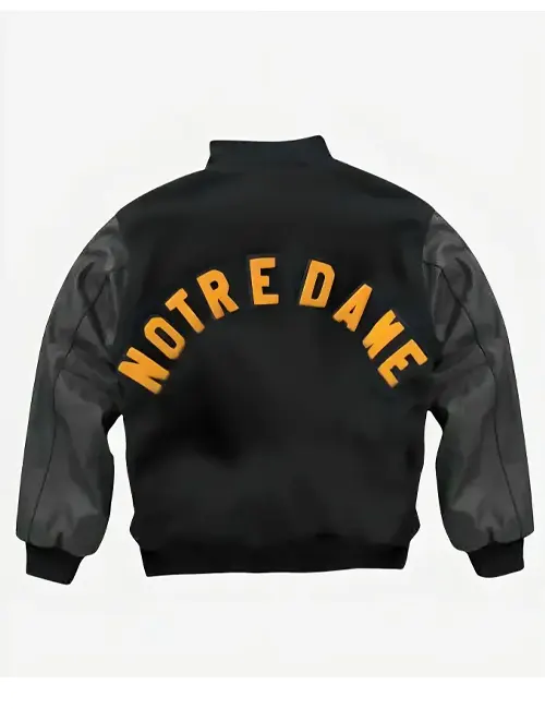 Notre Dame Rudy Irish Black Varsity Jacket