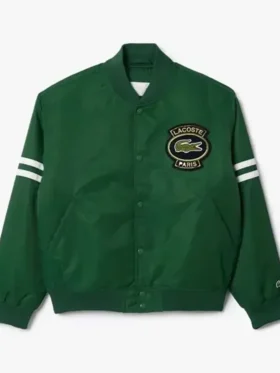 Novak Djokovic Lacoste Satin Bomber Jacket