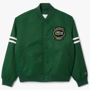 Novak Djokovic Lacoste Satin Bomber Jacket