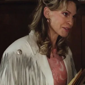 Ordinary Angels 2024 Hilary Swank Fringe Jacket