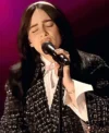 Oscar Award 2024 Billie Eilish Black Tweed Blazer