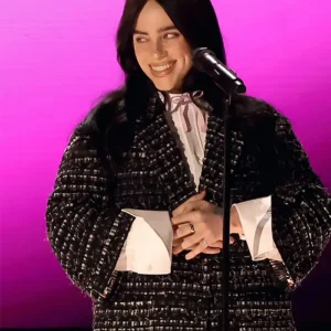 Oscar Award 2024 Billie Eilish Tweed Blazer Women