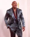 Oscar Award 2024 Dwayne Johnson Metallic Suit