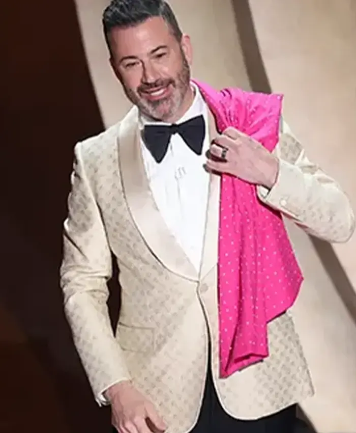 Oscar Awards 2024 Jimmy Kimmel Brown Suit
