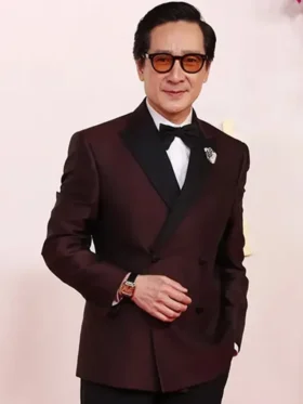 Oscar Awards Ke Huy Quan Brown Blazer