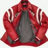 Pelle Pelle Encrusted Red Varsity Jacket