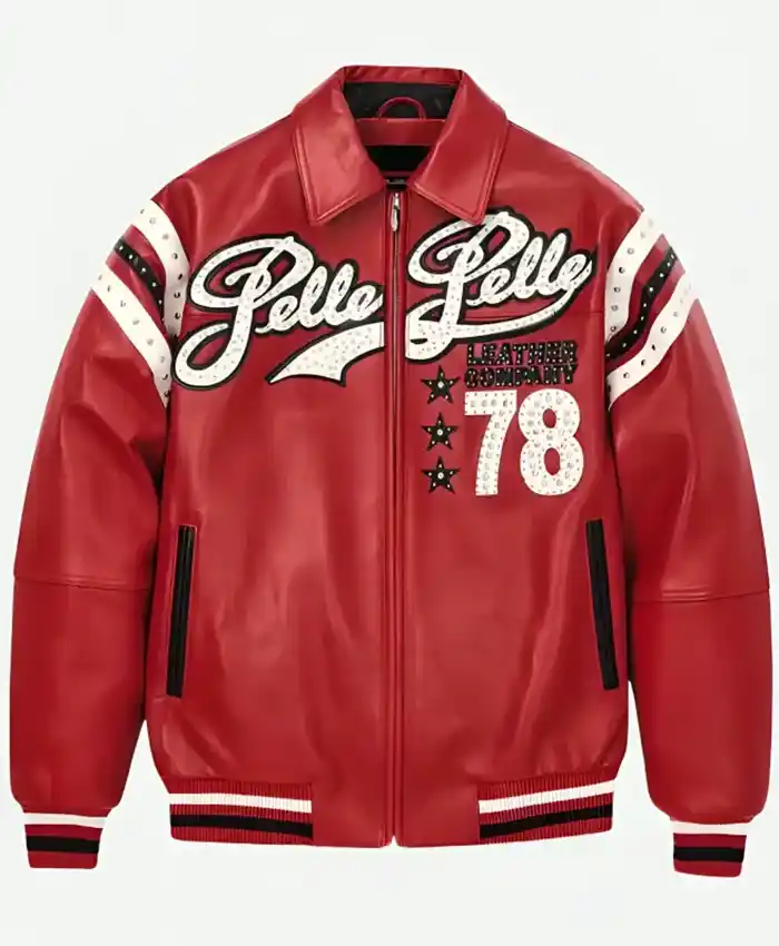 Pelle Pelle Encrusted Varsity Jacket