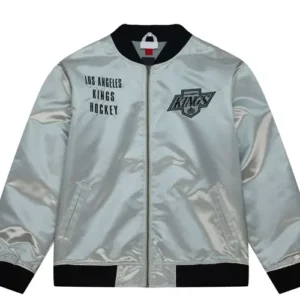 Pomeroy LA Kings Team OG 2.0 Silver Satin Zip Jacket