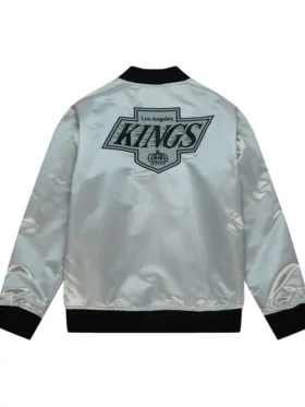Pomeroy LA Kings Team OG 2.0 Silver Satin Zip Jacket Back