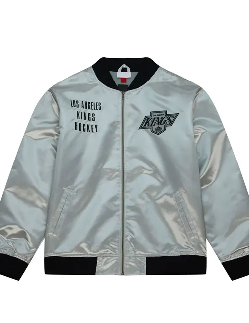 Pomeroy LA Kings Team OG 2.0 Silver Satin Zip Jacket