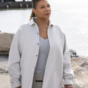 Queen Latifah The Equalizer S04 Grey Wool Jacket