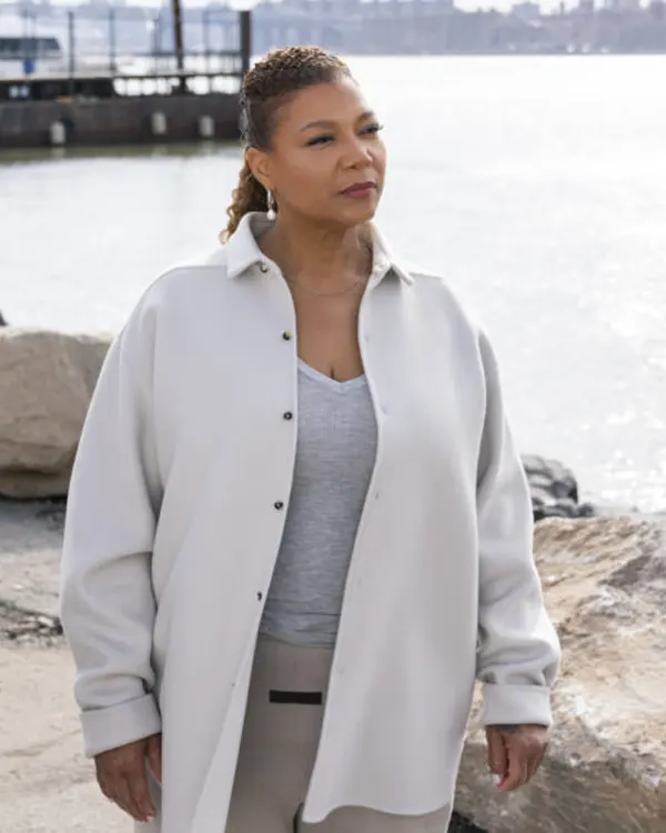 Queen Latifah The Equalizer S04 Grey Wool Jacket
