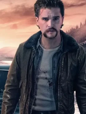 Ricky Blood for Dust 2024 Black Shearling Leather Jacket