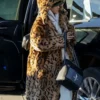 Rihanna Fur Long Coat