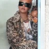 Rihanna Los Angeles Leopard Coat